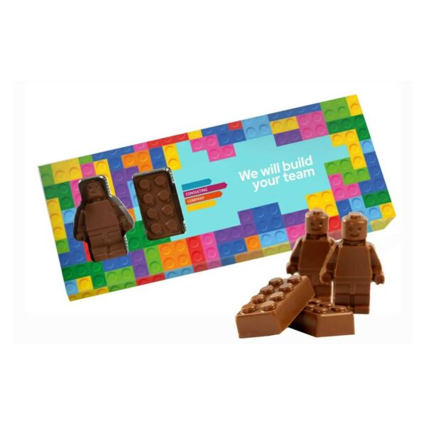 Chocolade Lego in eigen verpakking