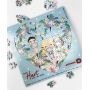 Puzzel in hartvorm