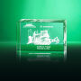 Glassculptuur met Lasergravering in 2D en 3D