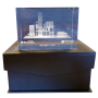 Glassculptuur met Lasergravering in 2D en 3D