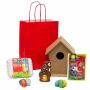 Paaspakket met vogelhuis